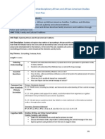 1 Grade Interdisciplinary African and African American Studies Quarter 2 Unit Plan