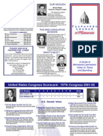 2002 Taxpayers League of Minnesota Scorecard 