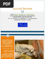 Download Journal Review  Failed Spinal Anaesthesia by feroza97 SN21891947 doc pdf