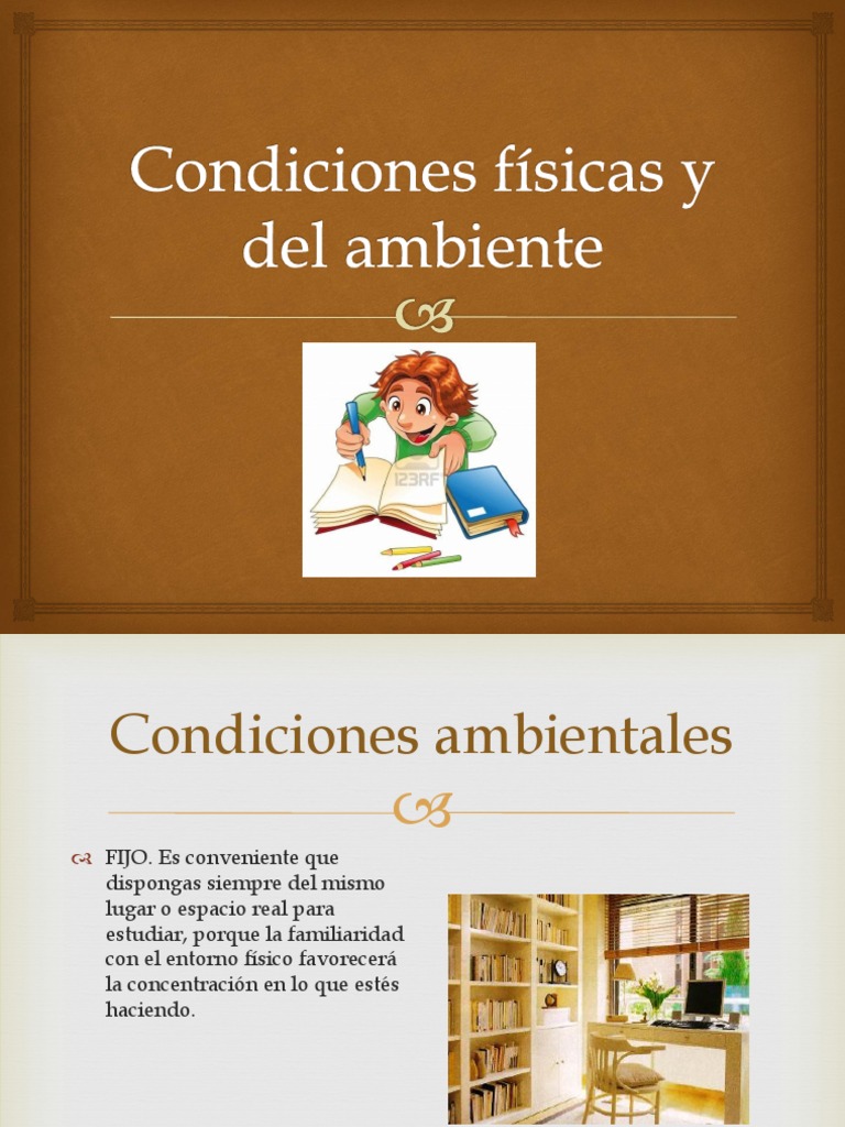 Condiciones Ambientales para Estudiar | PDF | Dormir | Entorno natural