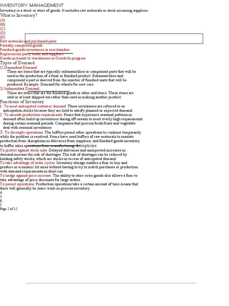 Effective Inventory Management Strategies | PDF | Inventory | Supply ...