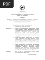 Download PP No 103 Tahun 2012 Tentang Perubahan Atas Peraturan Pemerintah No 63 Tahun 2005 Tentang Sistem Manajemen SDM KPK by Bukan Budi SN218931345 doc pdf