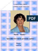 Maria Sandu - Bibliografie