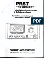Sencore Powerite pr57 Manual