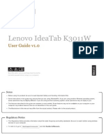 Lenovo IdeaTab K3011W - User Guide 1
