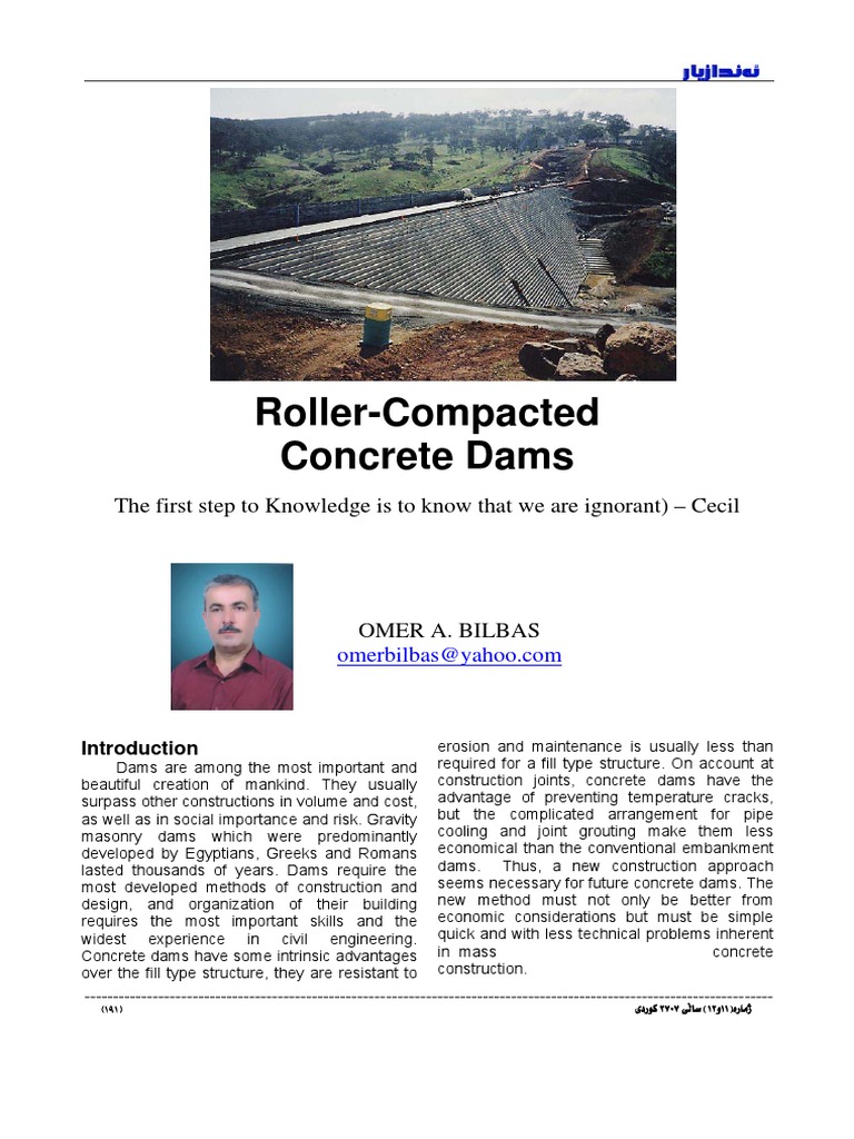 Roller-Compacted Concrete Dams Explained | PDF | Dam | Concrete