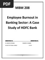 employee burnout in banking