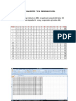 Uji Validitas Dan Reliabilitas Dengan Excel