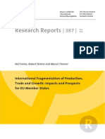 International Fragmentation of Production Trade and Growth Impacts and Prospects for Eu Member States
