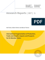 International Fragmentation of Production Trade and Growth Impacts and Prospects For Eu Member States