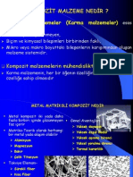 Metal Matrisli Kompozitler (GİRİŞ)