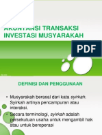 Akuntansi Transaksi Investasi Musyarakah