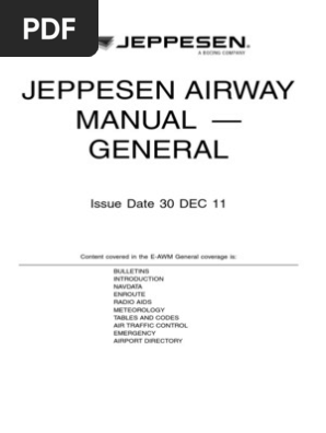 JEPPESEN チャート バインダー　AIRWAY MANUAL Jeppesen Airway Manual Chart Training Guide — The Pilot Supply