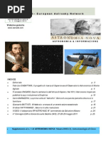 Astronomia Nova n° 1 Maggio 2011