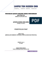 Batu Pahat Teacher Training Program Portfolio for Teaching Numbers, Fractions, Decimals and Percentages