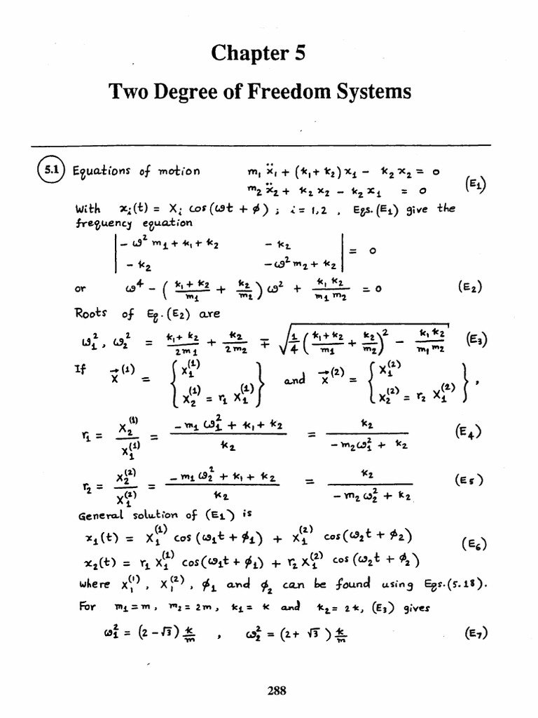 Mechanical Vibrations By Ss Rao 4th Edition Solution Manual Chapter 05