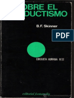 b f Skinner Sobre El Conductismo