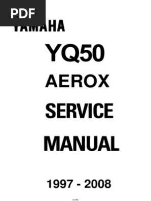 Yamaha Yq50 Aerox Yq 50 Service Repair Manual 1997 08 Motor Oil Ignition System