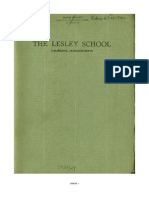 Lesley School Course Catalog, 1928-1929