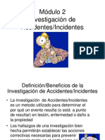 Investigación de Accidentes Incidentes