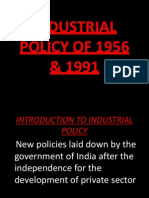 Industrial Policy of 1956 & 1991