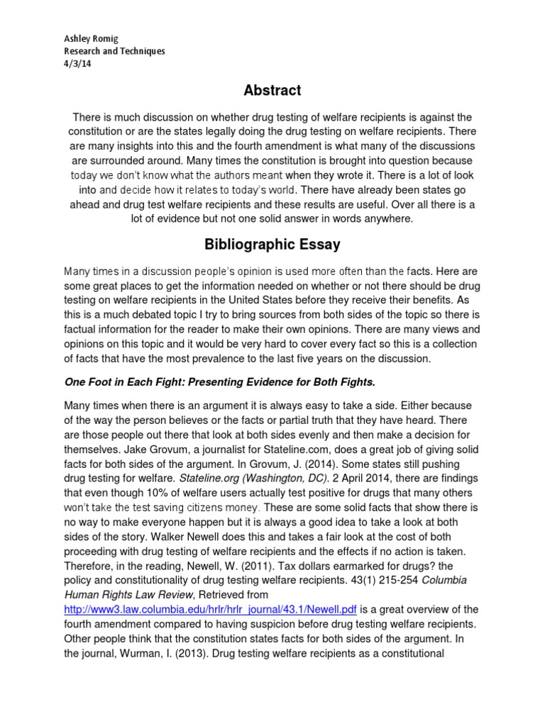 Drug test essay picture