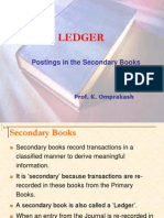 Ledger: Postings in The Secondary Books