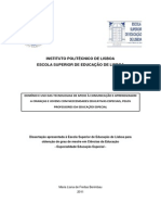 Domínio e Uso Das Tecnologias de Apoio À Comunicação e Aprendizagem