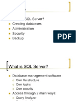 Introduction To SQL Server
