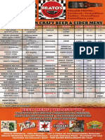 All-American Craft Beer & Cider Menu