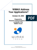 Can WiMAX Address Your Applications Final