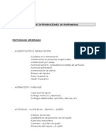 Listado de Intervenciones de Enfermeras