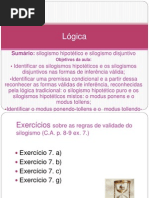 Silogismo hipotético e disjuntivo