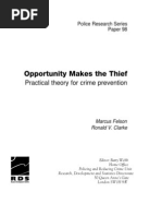 Opportunity Makes the Thief - Pratical Theory for Crime Prevention