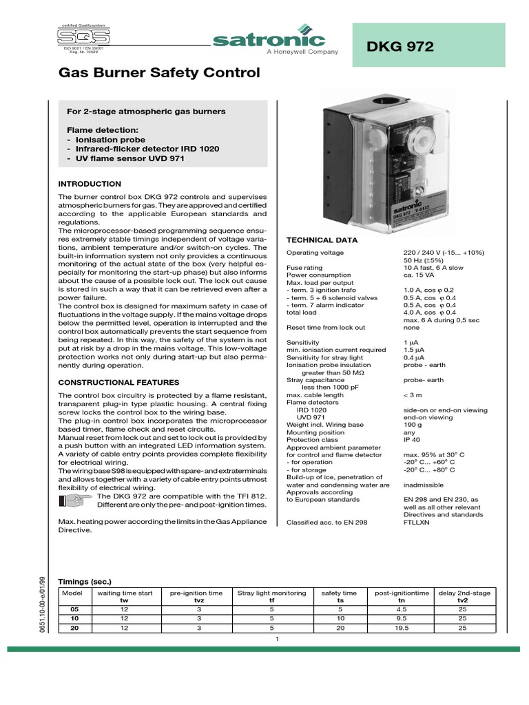 For 2Stage Atmospheric Gas Burners Flame Detection Ionisation Probe