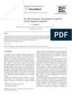 Connection Between Microstructure and Magnetic Properties of Soft Magnetic Materials PDF