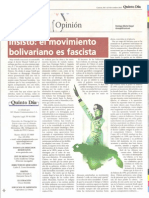 El Movimiento Bolivariano Es Fascista