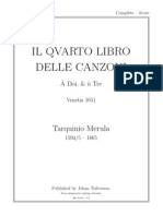 Tarquinio Merula - IL QVARTO LIBRO