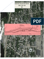 Amtrak MLF Project overlaid on Brunswick's Maine Street downtown area