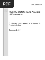 Rapid Exploitation and Analysis of Document