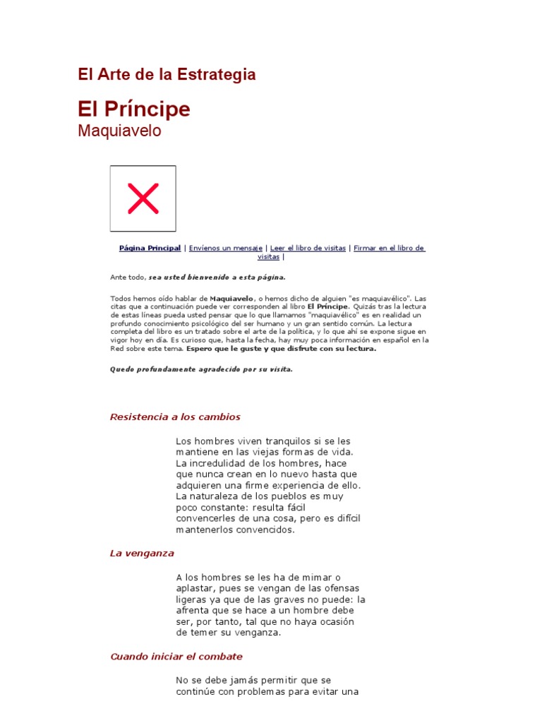 El Arte de La Estrategia | PDF | Nicolás Maquiavelo | Verdad