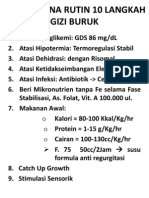 Tatalaksana Rutin 10 Langkah Gizi Buruk