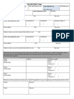 Child Care Registration Form