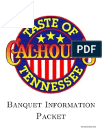 Calhouns Banquet Information Packet