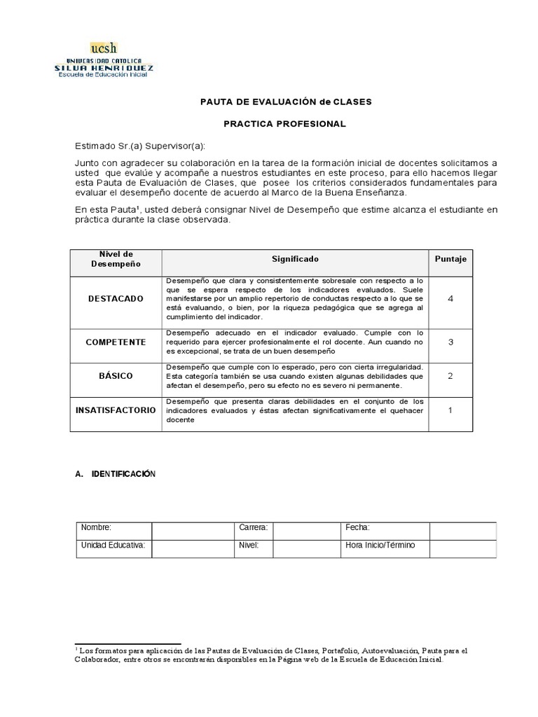 Evaluación de Práctica Docente | PDF | Maestros | Evaluación