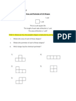 Tutorial 4.3 (09/04/2014) Area and Perimeter of 2-D Shapes