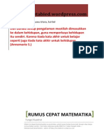 Rumus Cepat Matematika Persamaan Garis Libre