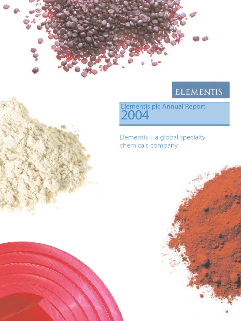 Elementis PLC Annual Report: (Lowrez) | Download Free PDF | Euro ...