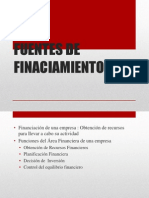 Fuentes de Financiamiento