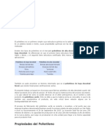 El Polietileno Es Un Polímero Simple Cuya Estructura Química Es La Cadena Repetitiva